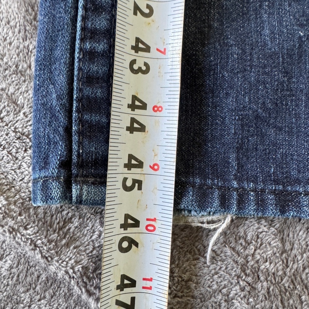True Religion Ricky Super T Mens Jeans Size 40 Dark Wash Straight Flap Pocket - Picture 10 of 11